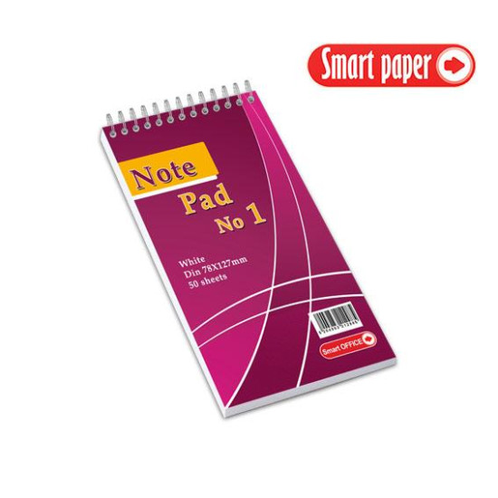 705101 - Μπλοκ Σπιράλ Λευκό Νο1 78x127mm