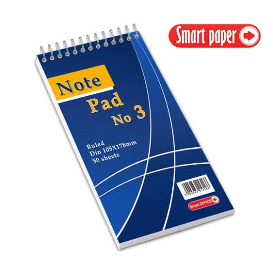 705203 - Μπλοκ Σπιράλ Ριγέ Νο3 105x178mm