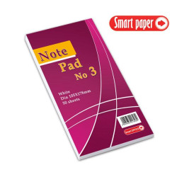 705303 - Μπλοκ κολλητό Λευκό Νο3 105x178mm