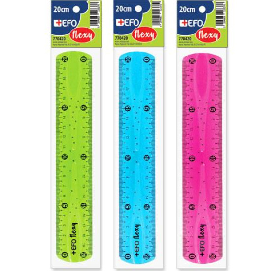 770420 -  Χάρακες +Efo Flexy 20εκ