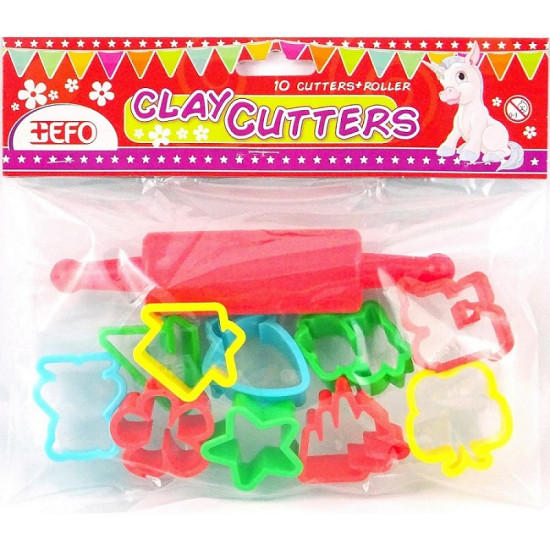 770580 -  Φόρμες Πλαστελίνης +Efo 10 τεμ & πλάστης