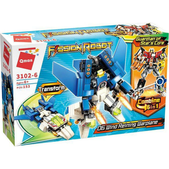 Τουβλάκια Qman FιssionRobot Wind Reining Warplane 3102-6