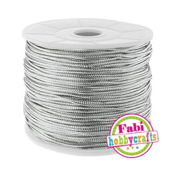 Fabi Κορδόνι Μεταλλικό Ασημί 2mm x 50m