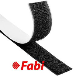 Fabi Ταινία Velcro 25mmx2m Αυτοκόλλητη Μαύρο