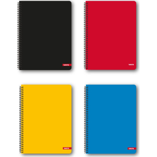 Τετράδιο Σπιράλ Tettris Ριγέ B5 3 Θεμάτων