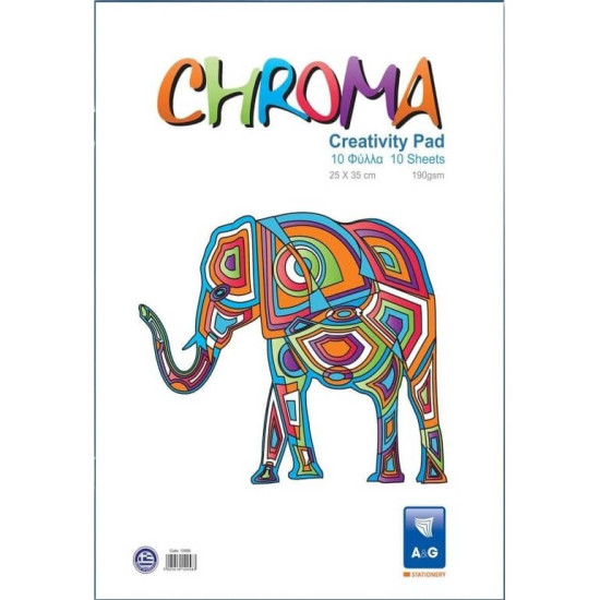 A&G Paper Μπλοκ Κολάζ 10 φύλλων 25x35cm