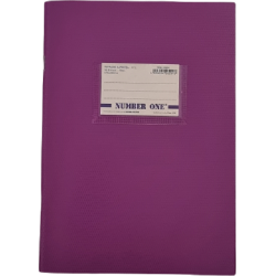 Τετράδιο Number One 50 φύλλων ριγέ - μωβ