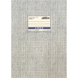 Τετράδιο Ριγέ Β5 50 Φύλλων Linen Γκρι