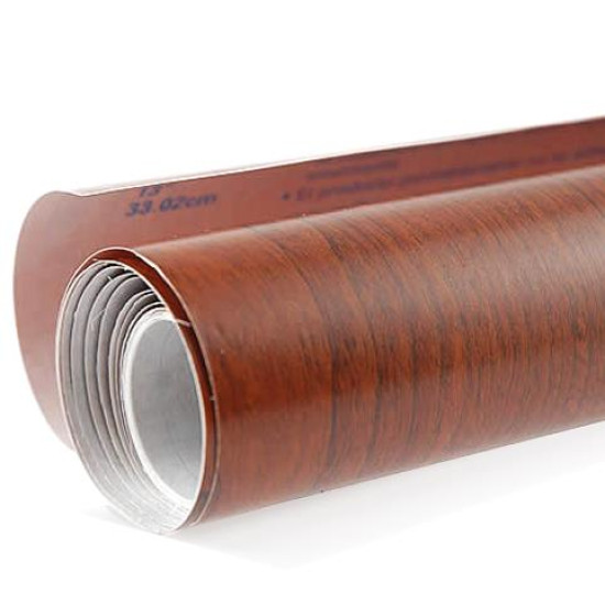 +Efo Αυτοκόλλητο Ρολό Ξύλο Σκούρο 0.45x3m