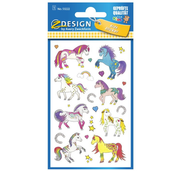 53222 - Αυτοκόλλητα 1τμχ (μονόκεροι)