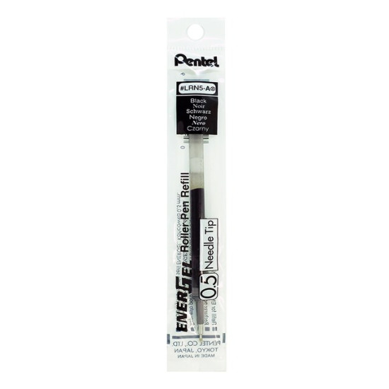 Pentel Energel Refill LRN5 Ανταλλακτικό Μελάνι για Στυλό σε Μαύρο χρώμα