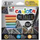 Carioca Metallic Fine Tip Μαρκαδόροι Ζωγραφικής Λεπτοί σε 8 Χρώματα