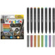 Carioca Metallic Fine Tip Μαρκαδόροι Ζωγραφικής Λεπτοί σε 8 Χρώματα
