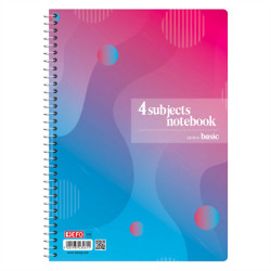 Σπιράλ Τετράδιο Ριγέ Α4 120 Φύλλων 4 Θεμάτων (Διάφορα Σχέδια)