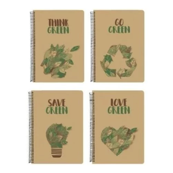 Τετράδιο Σπιράλ A&G Ριγέ B5 2 Θεμάτων