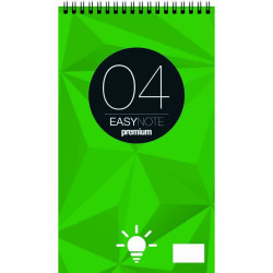 EasyNote Μπλοκ Σπιράλ Νο4 Λευκό Σημειώσεων 11,5x19,5cm Premium
