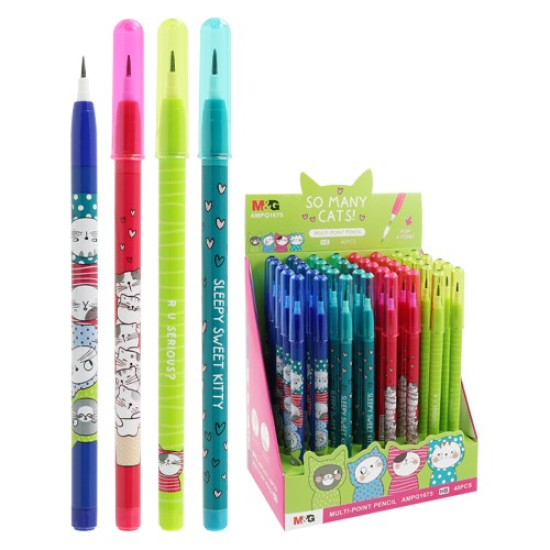 Μολύβι M&G So Many Cats Multi Point Pencil HB