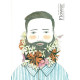 Τετράδιο 40 φύλλων ριγέ καρφίτσα Joytop Flower Beards 17x25cm