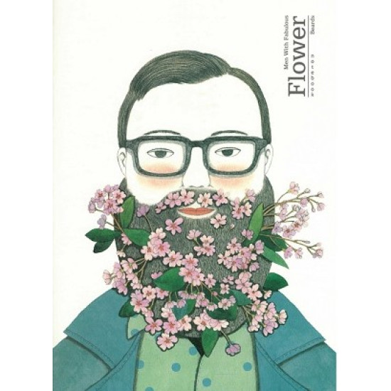 Τετράδιο 40 φύλλων ριγέ καρφίτσα Joytop Flower Beards 17x25cm