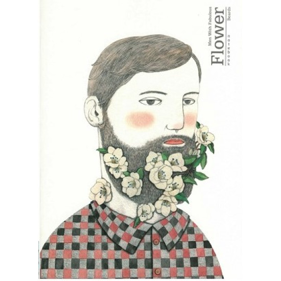 Τετράδιο 40 φύλλων ριγέ καρφίτσα Joytop Flower Beards 17x25cm