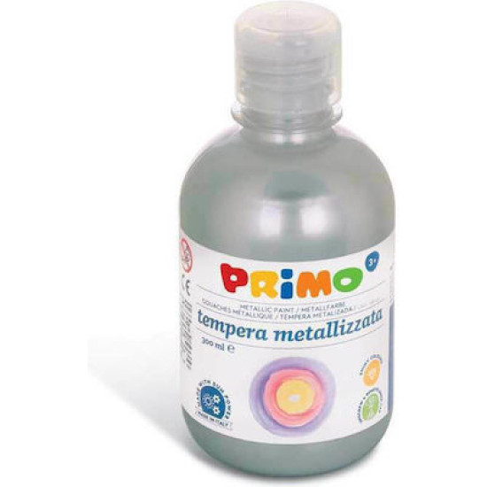 Τέμπερα Ζωγραφικής Primo 300ml -  910 metallic silver