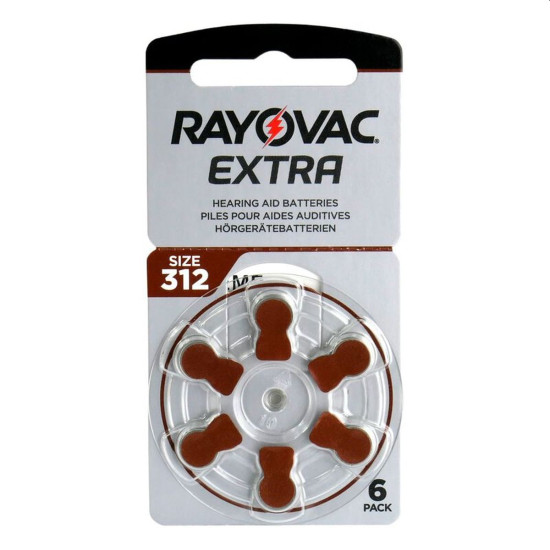 Rayovac Extra Advanced Μπαταρίες Ακουστικών Βαρηκοΐας 312 1.45V 6τμχ