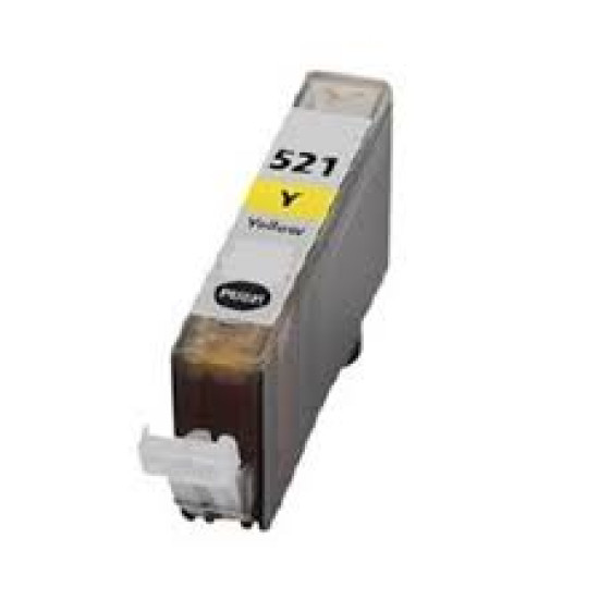 Συμβατό Μελάνι Εκτυπωτή InkJet Canon CLI-521Y (2936B001) Yellow