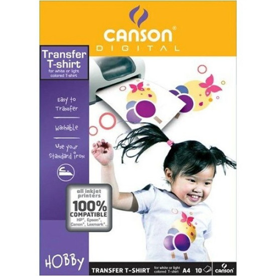 Canson Digital Creative T-shirt Transfer Λευκό 140γρ Α4 21×29.7