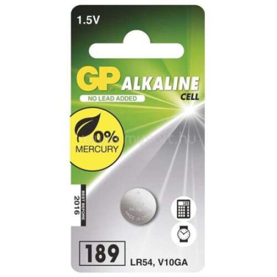 GP -LR54 Αλκαλική Μπαταρία ,  1.5V, 1 τμχ.
