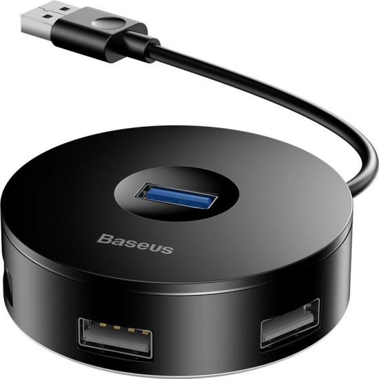 Baseus Round Box USB 3.0 Hub 4 Θυρών με σύνδεση USB-A CAHUB-F01