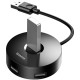 Baseus Round Box USB 3.0 Hub 4 Θυρών με σύνδεση USB-A CAHUB-F01