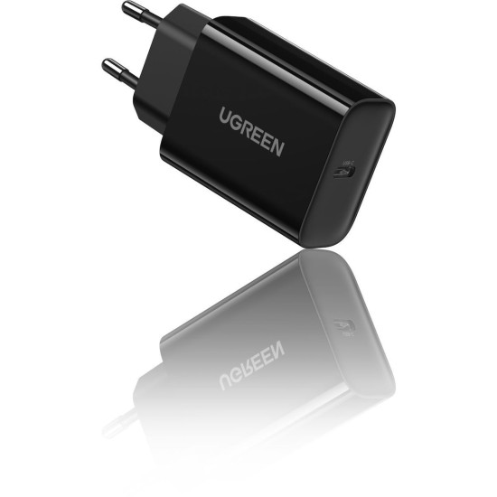 Ugreen Φορτιστής Χωρίς Καλώδιο με Θύρα USB-C 18W Power Delivery Μαύρος (CD137)