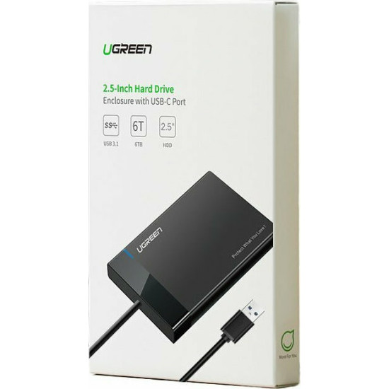 Ugreen Θήκη για Σκληρό Δίσκο 2.5" SATA III με σύνδεση USB3.0