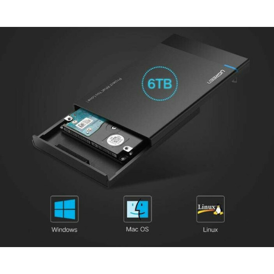 Ugreen Θήκη για Σκληρό Δίσκο 2.5" SATA III με σύνδεση USB3.0