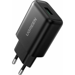 Ugreen Φορτιστής Χωρίς Καλώδιο με Θύρα USB-A Quick Charge 3.0 μαύρος (CD122)