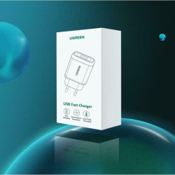 Ugreen Φορτιστής Χωρίς Καλώδιο με Θύρα USB-A Quick Charge 3.0 Λευκός (CD122)