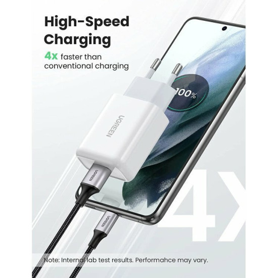 Ugreen Φορτιστής Χωρίς Καλώδιο με Θύρα USB-A Quick Charge 3.0 Λευκός (CD122)