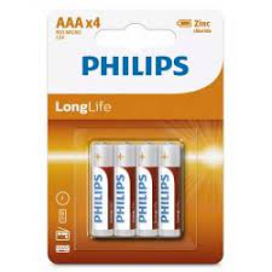 Philips LongLife Μπαταρίες Zinc AA 1.5V 4τμχ