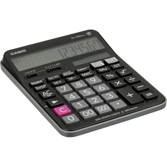 Casio Αριθμομηχανή 12 Ψηφίων σε Μαύρο Χρώμα Casio Αριθμομηχανή 12 Ψηφίων σε Μαύρο Χρώμα