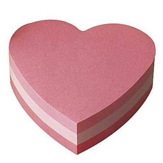 Αυτοκόλλητα χαρτάκια Post-it - καρδούλα