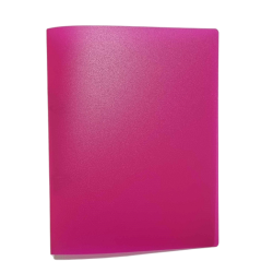 Πλαστικό κλασέρ 2 κρίκων - φούξια