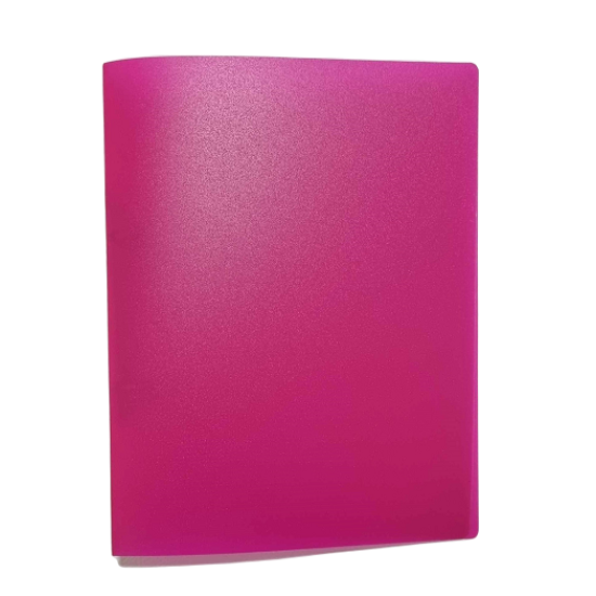 Πλαστικό κλασέρ 2 κρίκων - φούξια