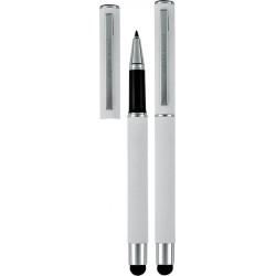 Pierre Cardin Στυλό Πολυτελείας Claudie Roller Ball Γραφίδα Αφής σε Άσπρο Χρώμα