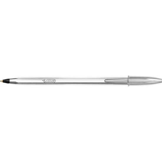 Bic Στυλό Ballpoint 1.0mm με Μαύρο Mελάνι Cristal Original Shine