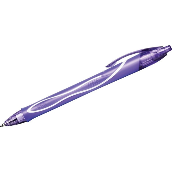 Bic Στυλό 0.7mm με Μωβ Mελάνι Gelocity Quick Dry