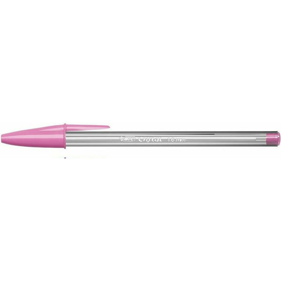 Bic Στυλό Ballpoint 1.6mm με Ροζ Μελάνι Cristal