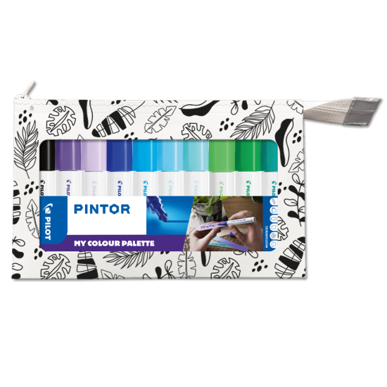 PILOT ΜΑΡΚ.PAINT PINTOR ΣΕΤ 10ΧΡ MEDIUM COOL COLORS