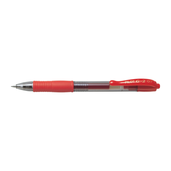 Pilot Στυλό Gel 0.7mm με Κόκκινο Mελάνι G-2 Medium