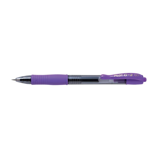 Pilot G-2 Στυλό Gel 0.7mm Μωβ με Μωβ Μελάνι