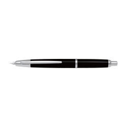 PILOT ΠΕΝΑ 18Κ. CAPLESS DECIMO RHODIUM FINE FCT-1500RR-B-F ΜΑΥΡΗ